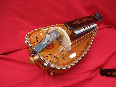Highly decorated copy of original 1892 Nigout Hurdy Gurdy from Chris Allen and Sabina Kormylo collection